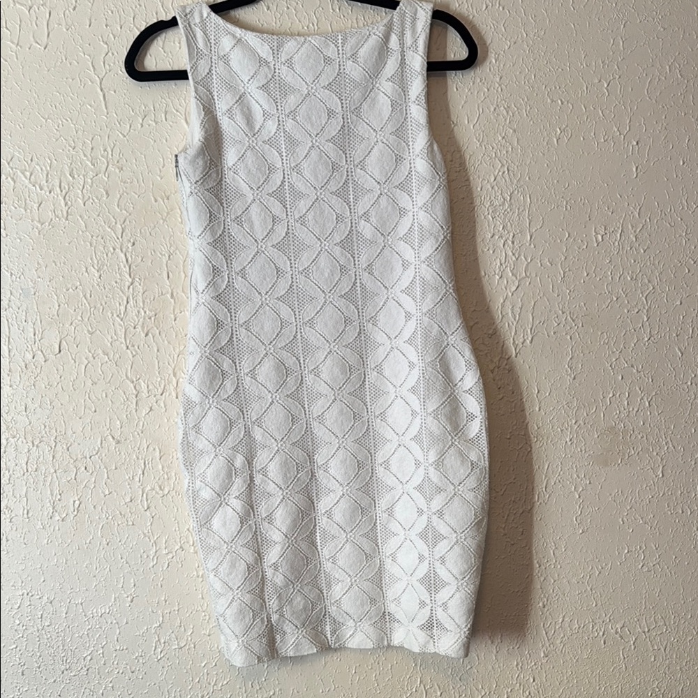Banana Republic White Textured Dress - Picture 4 of 6